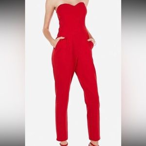 Express red jumpsuit